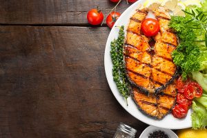 Dieta saludable con pescado